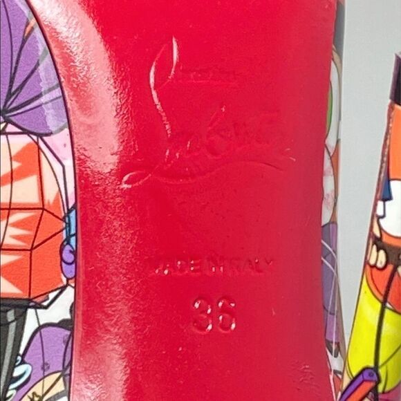 Christian Louboutin Pigalle Follies Print Pumps - Picture 10 of 10